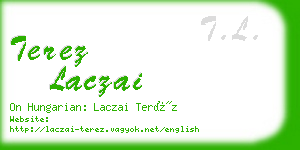 terez laczai business card